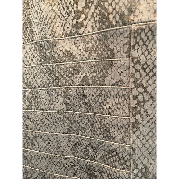 Express Brown Metallic Snakeskin Print Cocktail Dress size Large - Picture 5 of 12